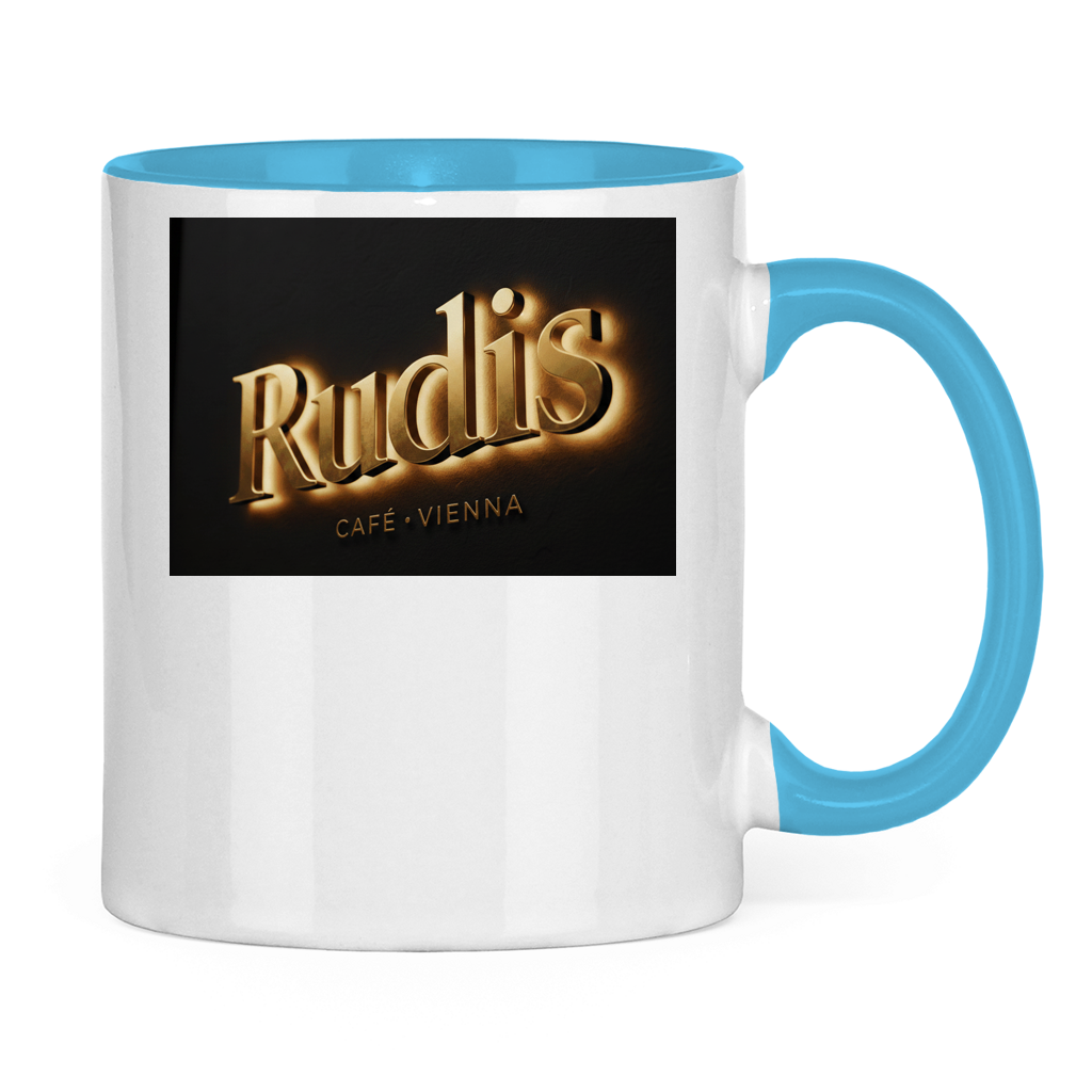 Two-tone coffee mug – Rudi's Café Vienna