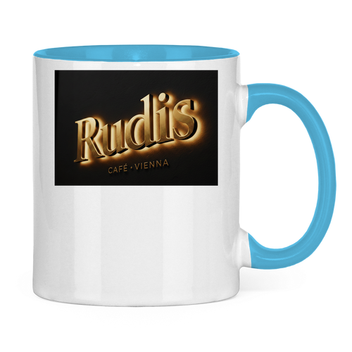 Two-tone coffee mug – Rudi's Café Vienna