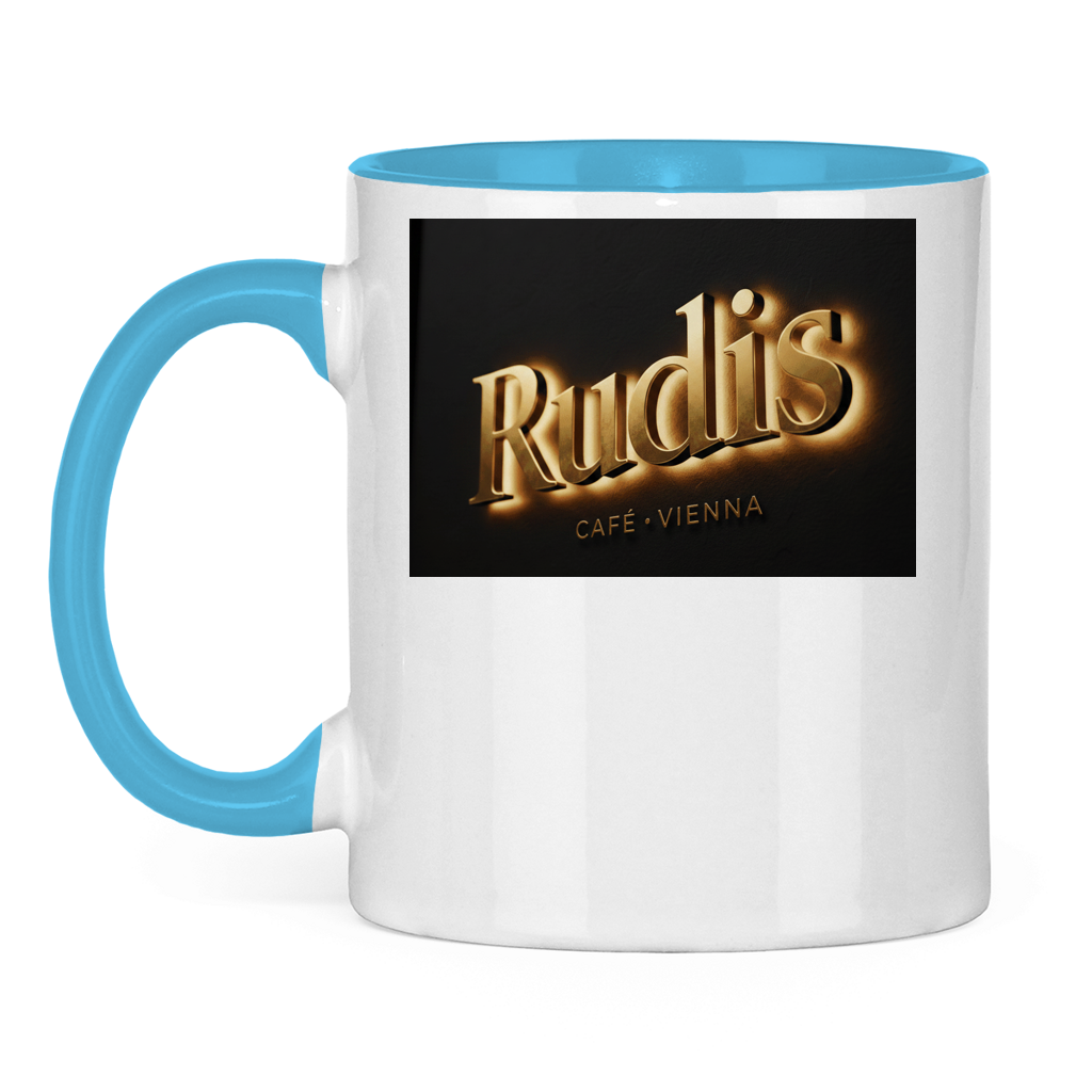 Two-tone coffee mug – Rudi's Café Vienna