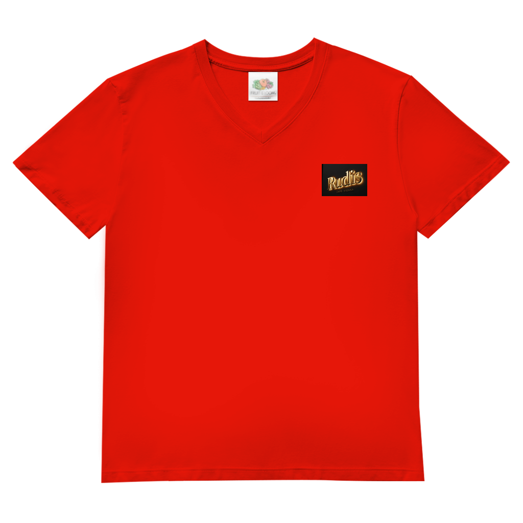 Men's V-Neck T-Shirt – Rudis Café Vienna