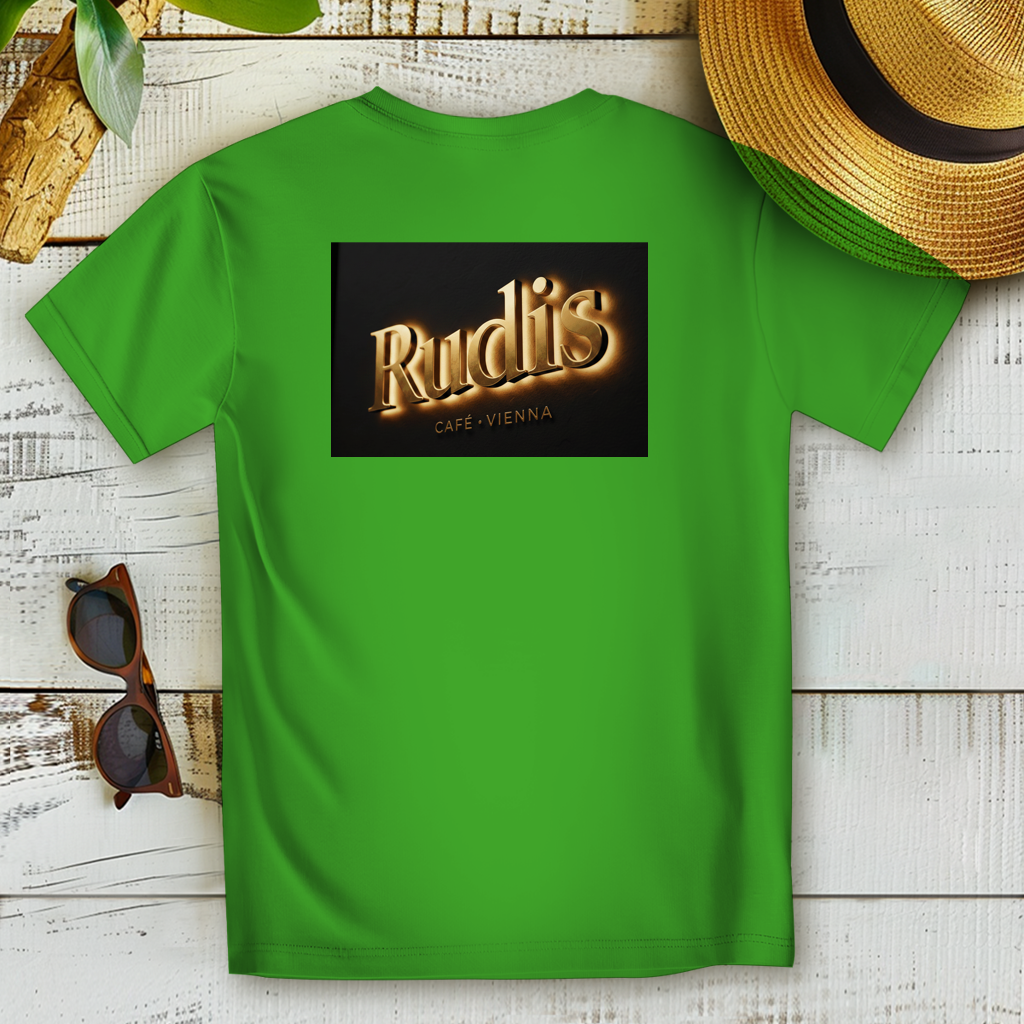 Damen Premium Bio T-Shirt – Rudis Café Vienna