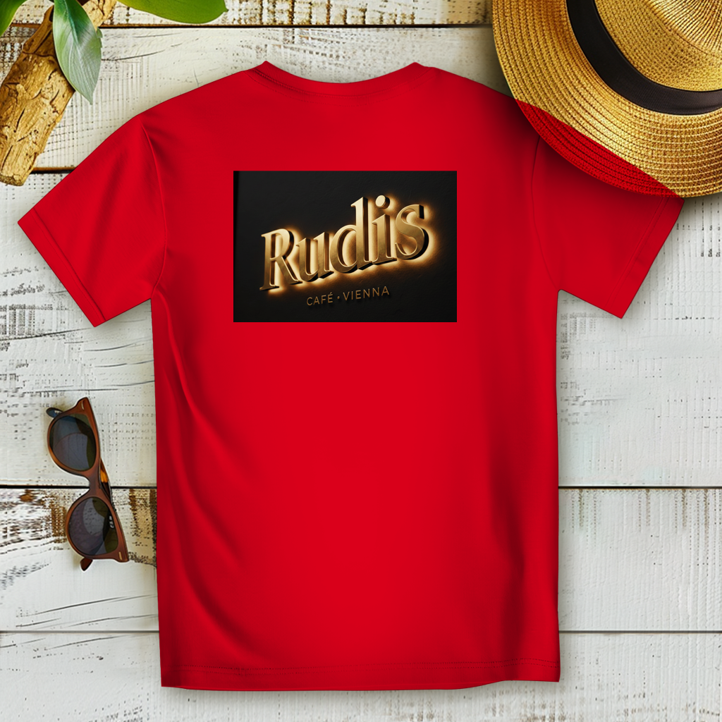 Damen Premium Bio T-Shirt – Rudis Café Vienna