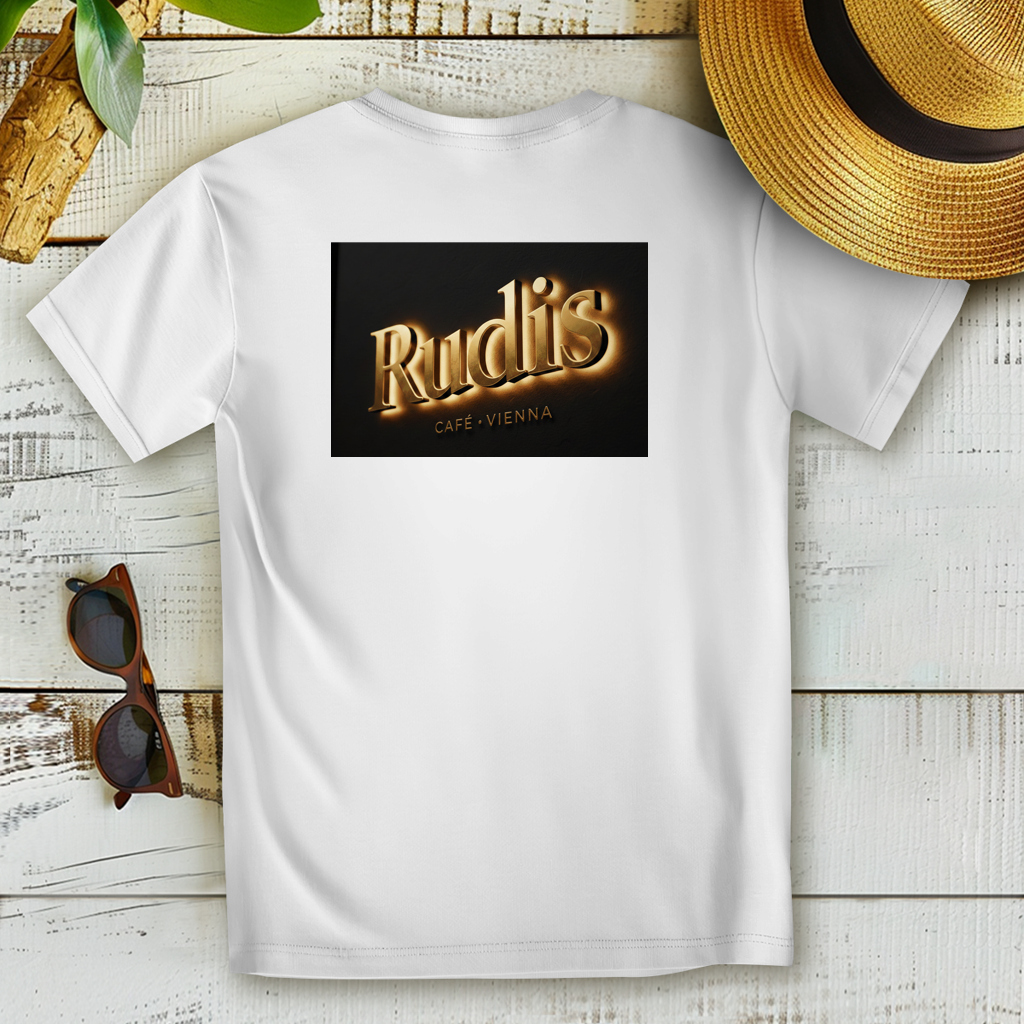Damen Premium Bio T-Shirt – Rudis Café Vienna